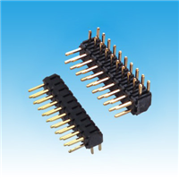 PH 2.0mm H4.0mm Dual Row R/A Single Base Pin Header