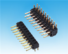 PH 2.0mm H4.0mm Dual Row R/A Single Base Pin Header