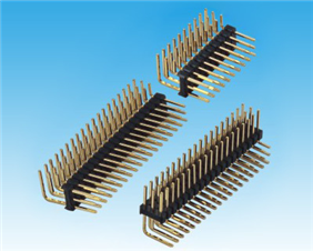 PH 2.54mm Three Row R/A Single Base Pin Header