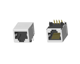 RJ45 5921 ; Single Port ; Without LED ; With metal shield . PCB Retaining Post: hollow(Type B)