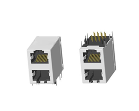 RJ45 5921 ; 2X1 ports ; Without LED ; With metal shield . PCB Retaining Post: hollow(Type B）